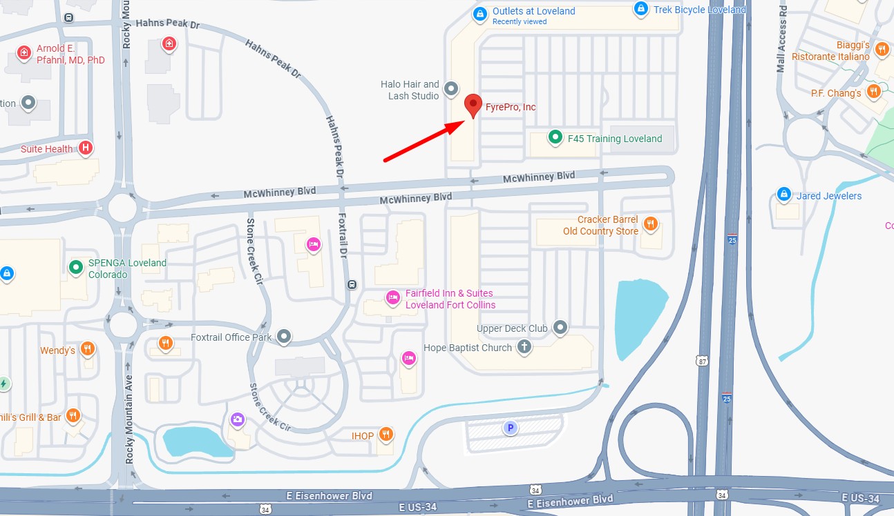 Map of FyrePro